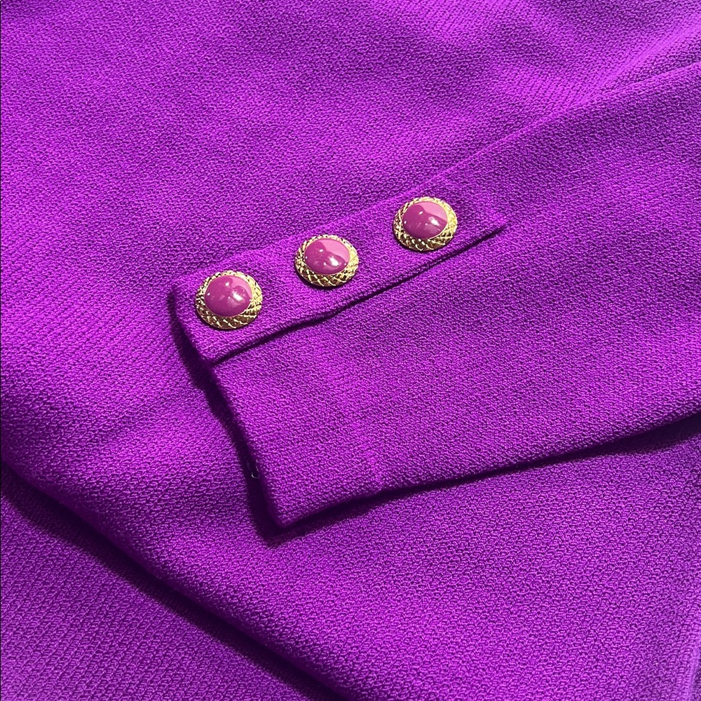 Vintage St. John purple dress size 8 - Picture 7 of 13